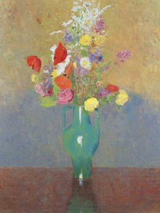 緑の花瓶、1900年頃 作： Odilon Redon